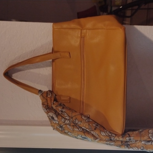 This is a new mustard colored or orange purse with matching scarf. - Picture 2 of 4